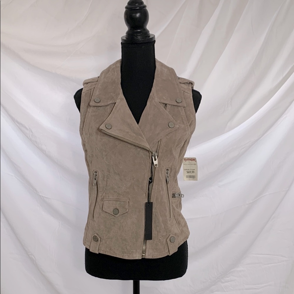 Women's Brown Suede Vest